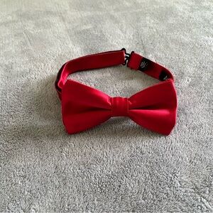 Red Satin Bow Tie Mens Adjustable Formal Bowtie Apt 9 Pre-tied